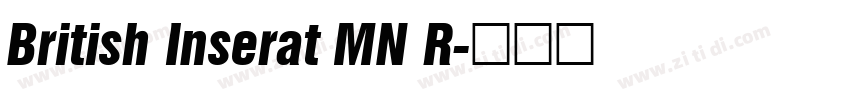 British Inserat MN R字体转换